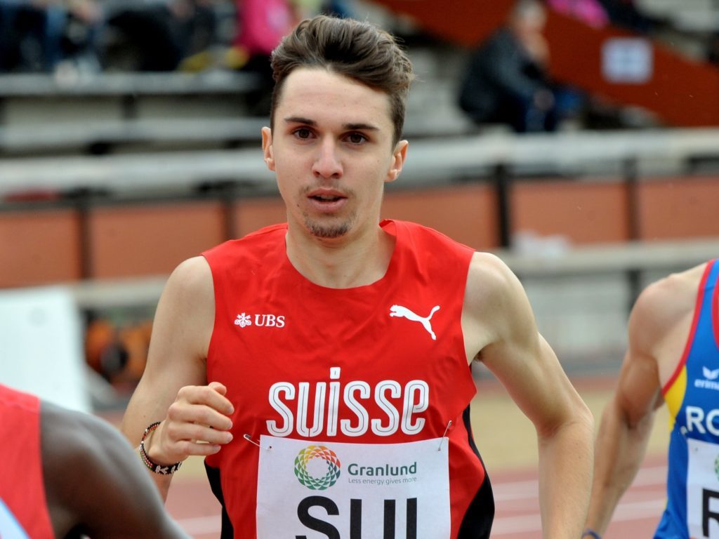 Julien Wanders auf dem Weg zu seinem 2. Rang über 5000 m bei der Team-EM in Vaasa (FIN) 2017