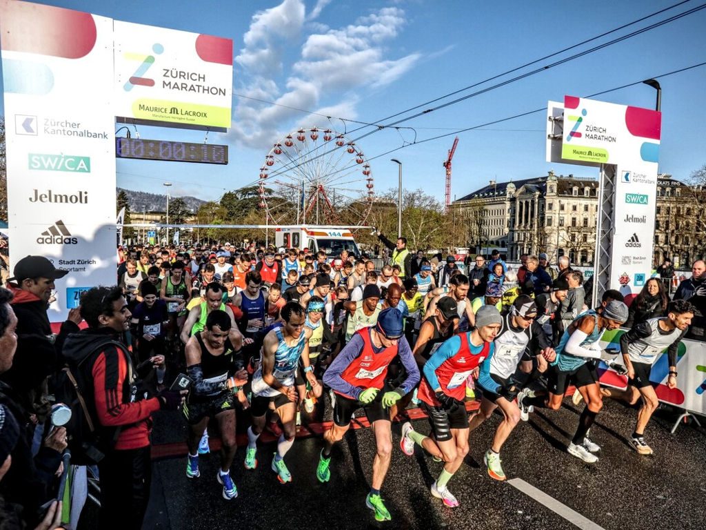 Start am Zürich Marathon (Photo: Sportograf.com)